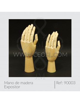 Mano madera articulada 