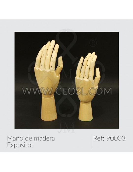 Mano madera articulada 