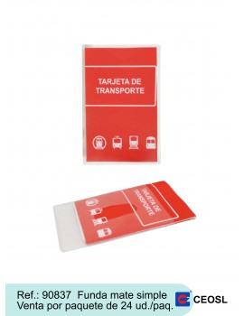 Funda tarjeta mate simple