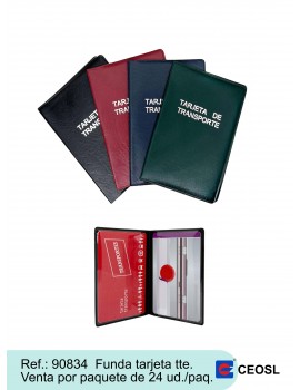 Funda tarjeta transporte público