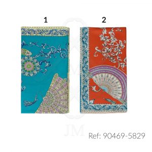 Pañuelo de seda estampado