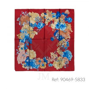 Pañuelo de seda estampado