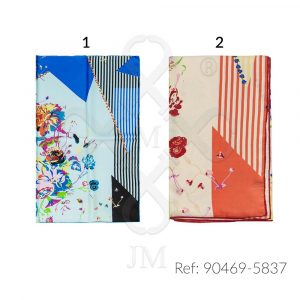 Pañuelo de seda estampado