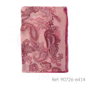 Fular de seda estampado