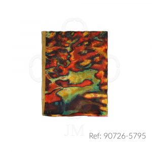 Fular de seda estampado