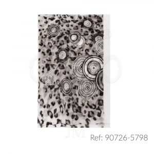 Fular de seda estampado