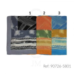 Fular de seda estampado