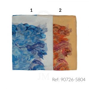 Fular de seda estampado