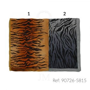 Fular de seda estampado