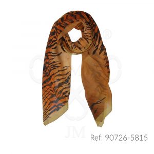 Fular de seda estampado