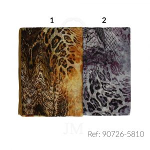 Fular de seda estampado