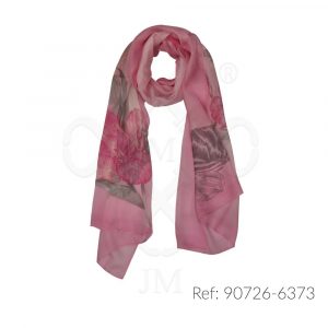 Fular de seda estampado