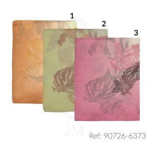 Fular de seda estampado