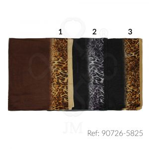 Fular de seda semiestampado