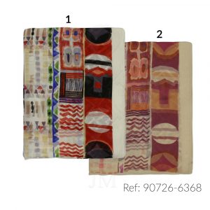 Fular de seda estampado