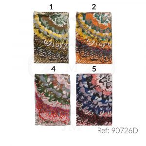 Fular de seda estampado