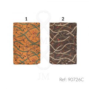 Fular de seda estampado