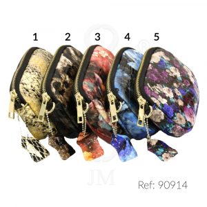 Monedero-neceser de piel