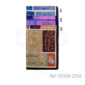 Fular estampado de seda