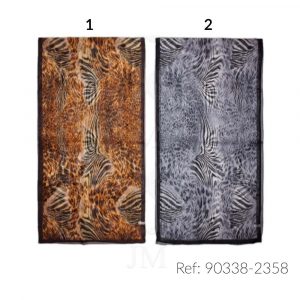 Fular estampado de seda