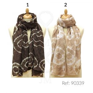 Fular marca de agua de seda