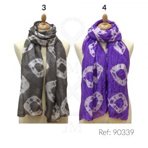 Fular marca de agua de seda