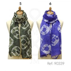 Fular marca de agua de seda