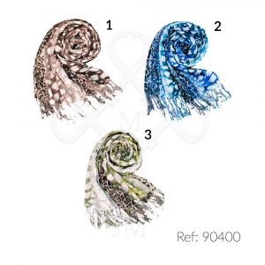 Fular estampado de algodon