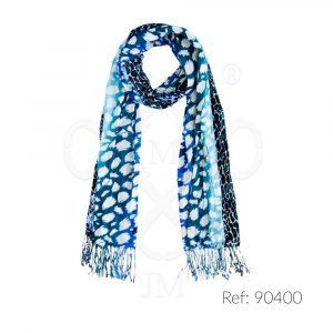 Fular estampado de algodon