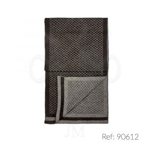 Bufanda de lana acolchada