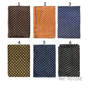 Fular con lunares de seda