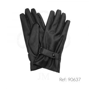 Guante polipiel de hombre táctil