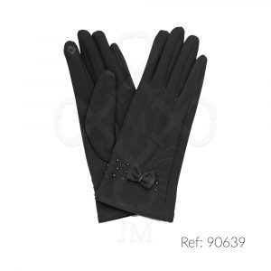 Guante negro de mujer táctil