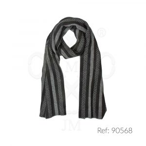 Bufanda con rayas y espigas