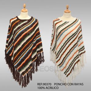 Poncho con rayas