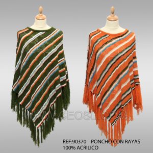 Poncho con rayas