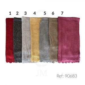 Chal fiesta brillo artesanal