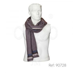 Fular de rayas de hombre