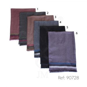 Fular de rayas de hombre