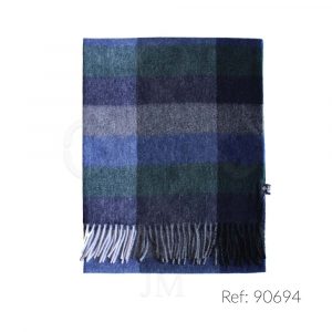 Bufanda cuadros de lana