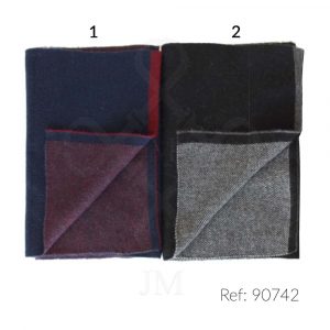 Bufanda reversible lisa