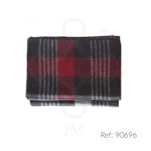 Bufanda de lana reversible cuadros