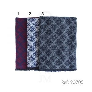 Bufanda de fleco corto