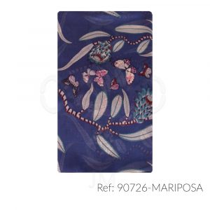 Fular de seda estampado