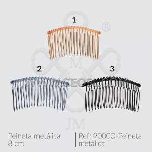 Peineta metálica