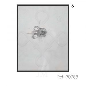 Tocado de lino y pluma