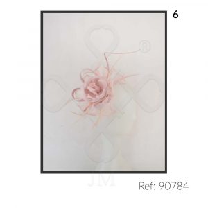 Tocado de lino y pluma